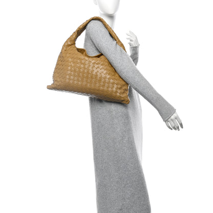 Bottega Veneta Calfskin Intrecciato Small Hop Dark Praline 2 of 12