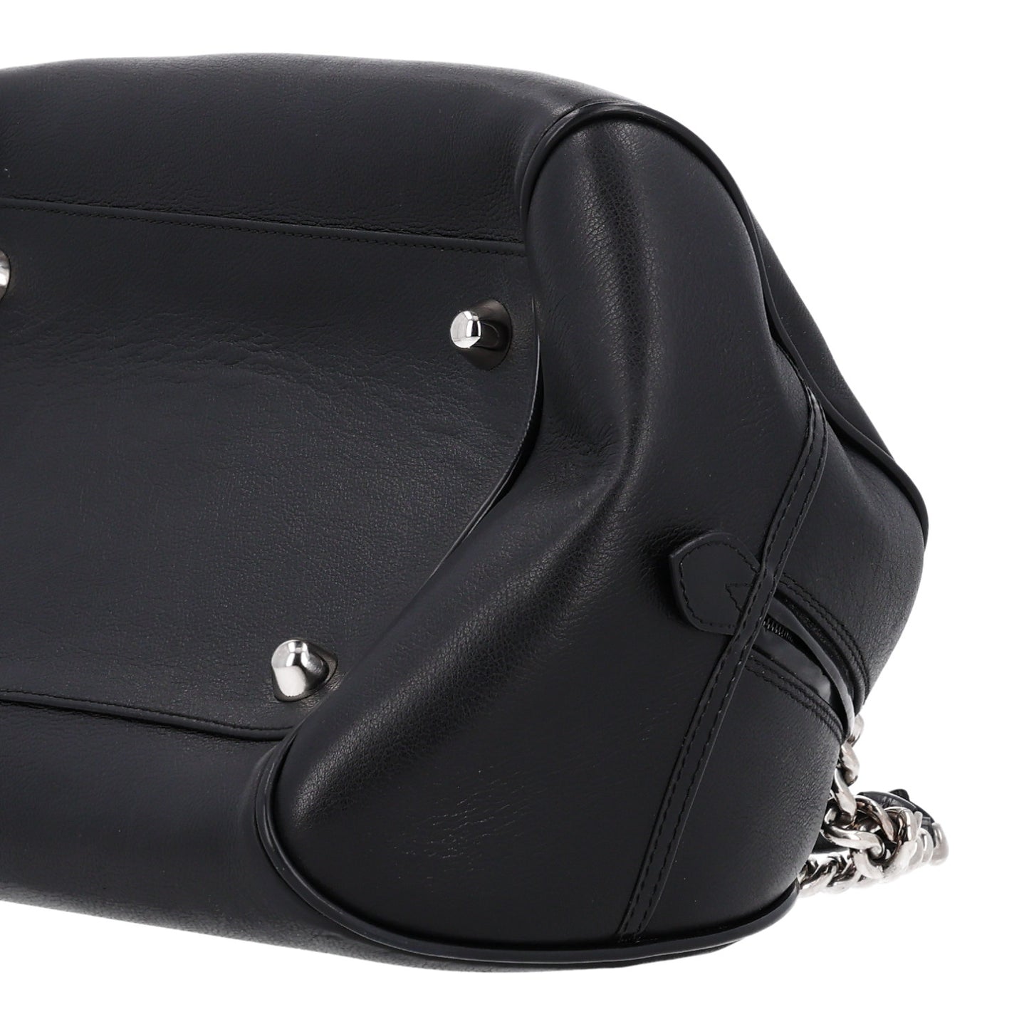 Calfskin Gambler Dice Bowler Black