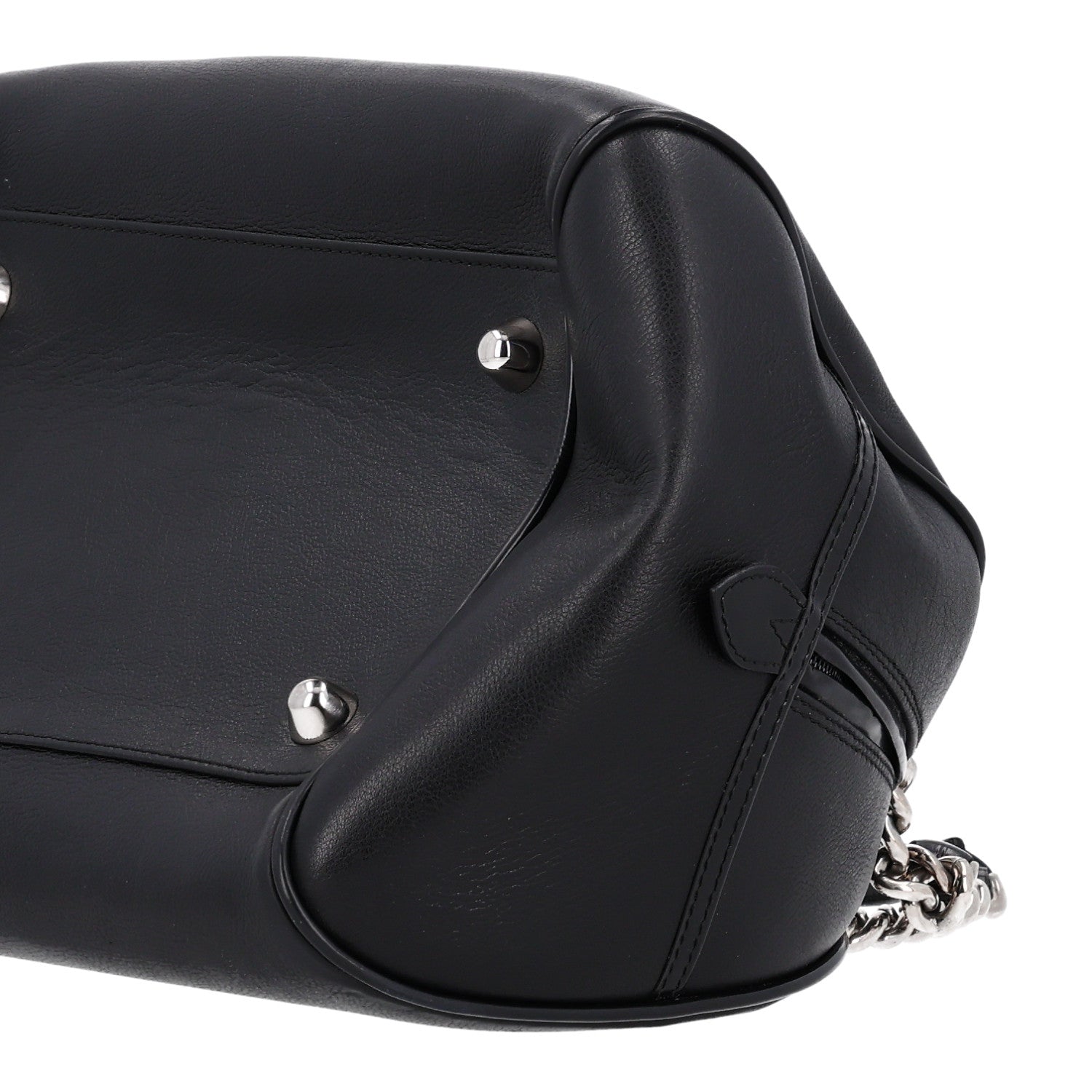 Christian Dior Calfskin Gambler Dice Bowler Black 9 of 9
