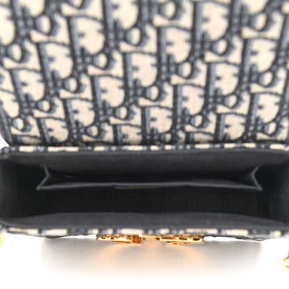 Christian Dior Oblique 30 Montaigne Box Bag Blue 5 of 11