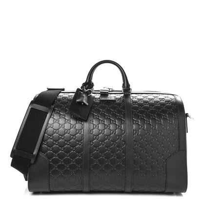 Gucci Guccissima Signature Medium Duffle Black 1 of 7
