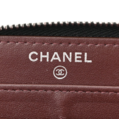 Chanel Caviar Quilted Large Gusset Zip Around Wallet Black 6 of 12