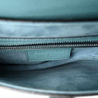 Christian Dior Grained Calfskin Saddle Bag Azure Blue 5 of 10