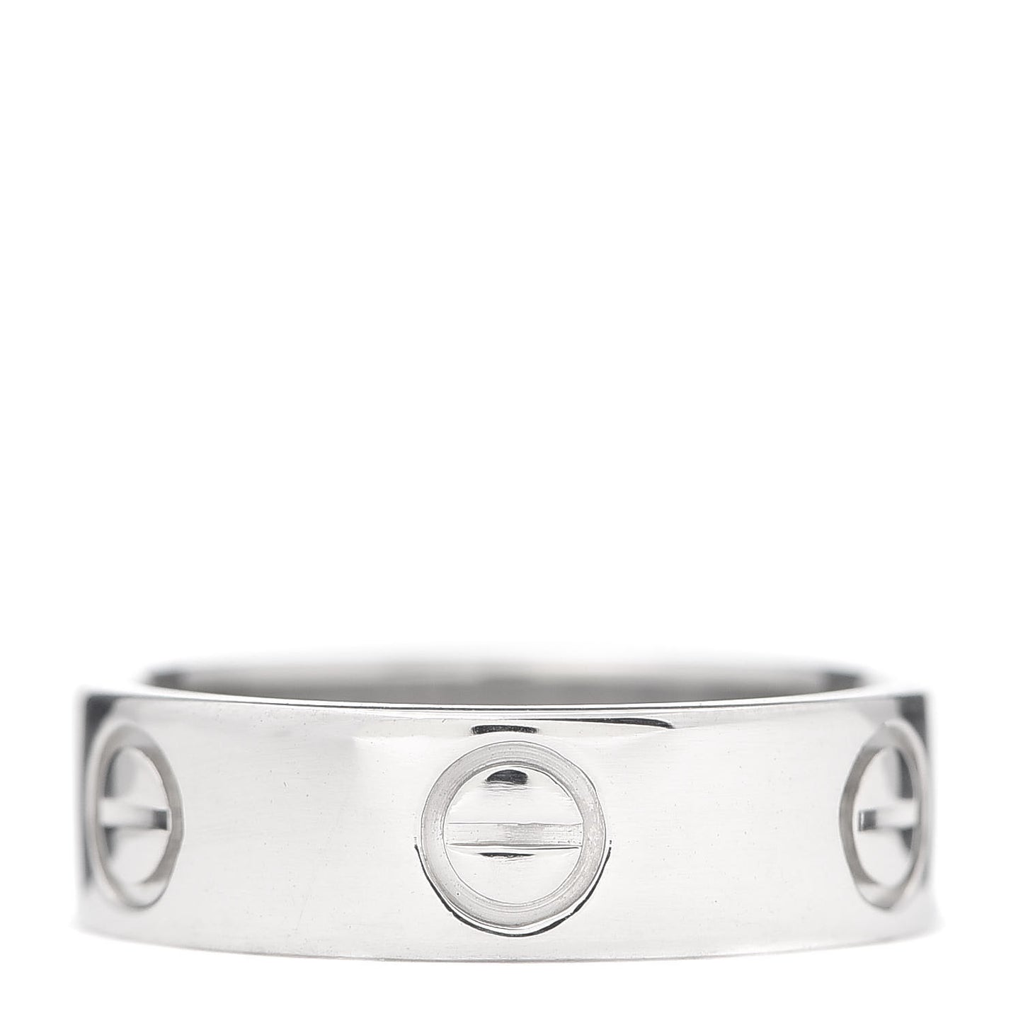 Platinum 5.5mm LOVE Ring 51 5.75