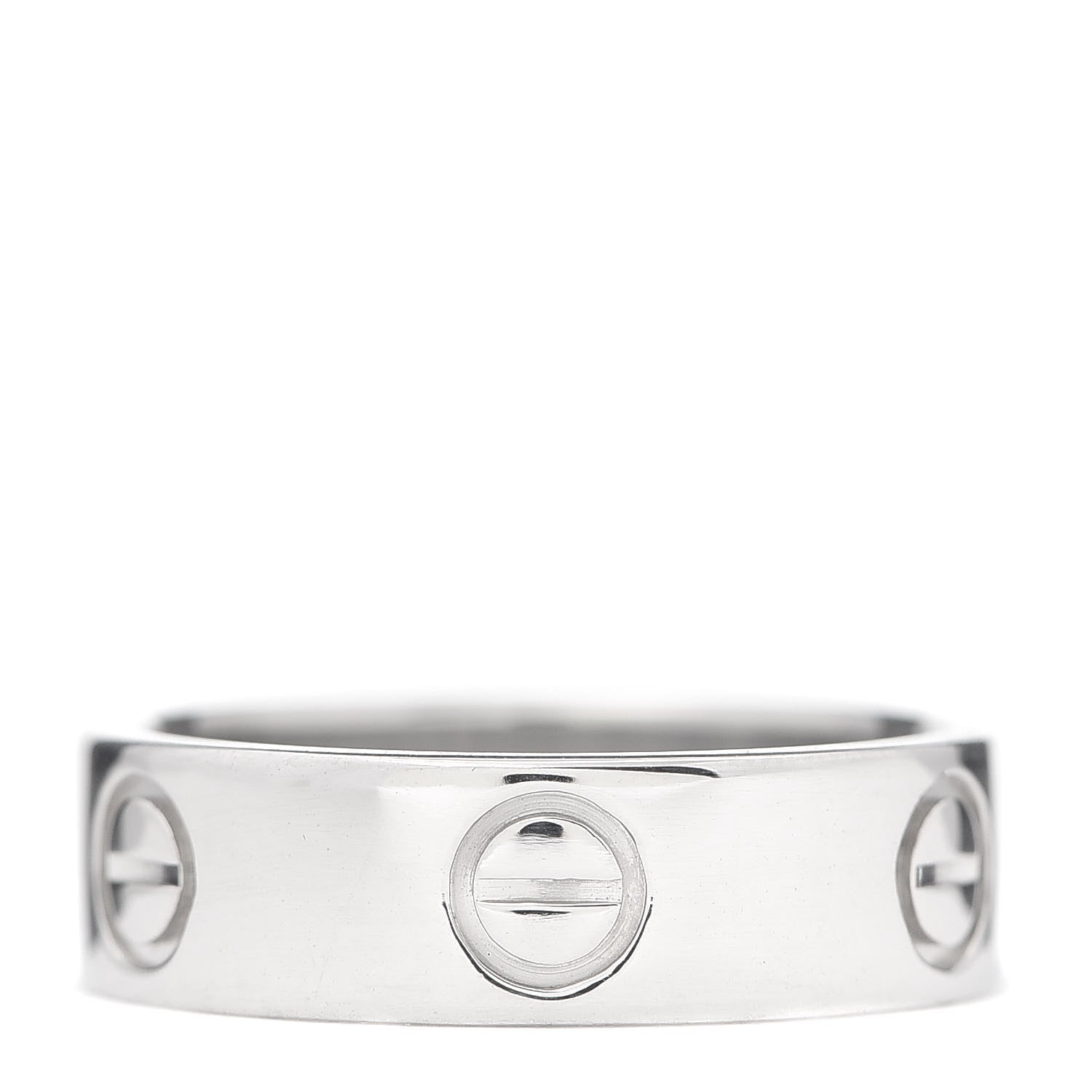 Cartier Platinum 5.5mm LOVE Ring 51 5.75 3 of 4