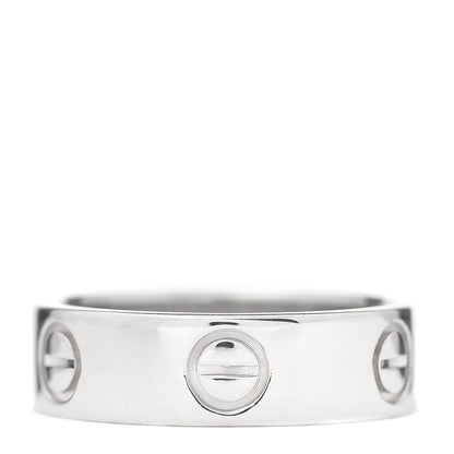 Cartier Platinum 5.5mm LOVE Ring 51 5.75 3 of 4
