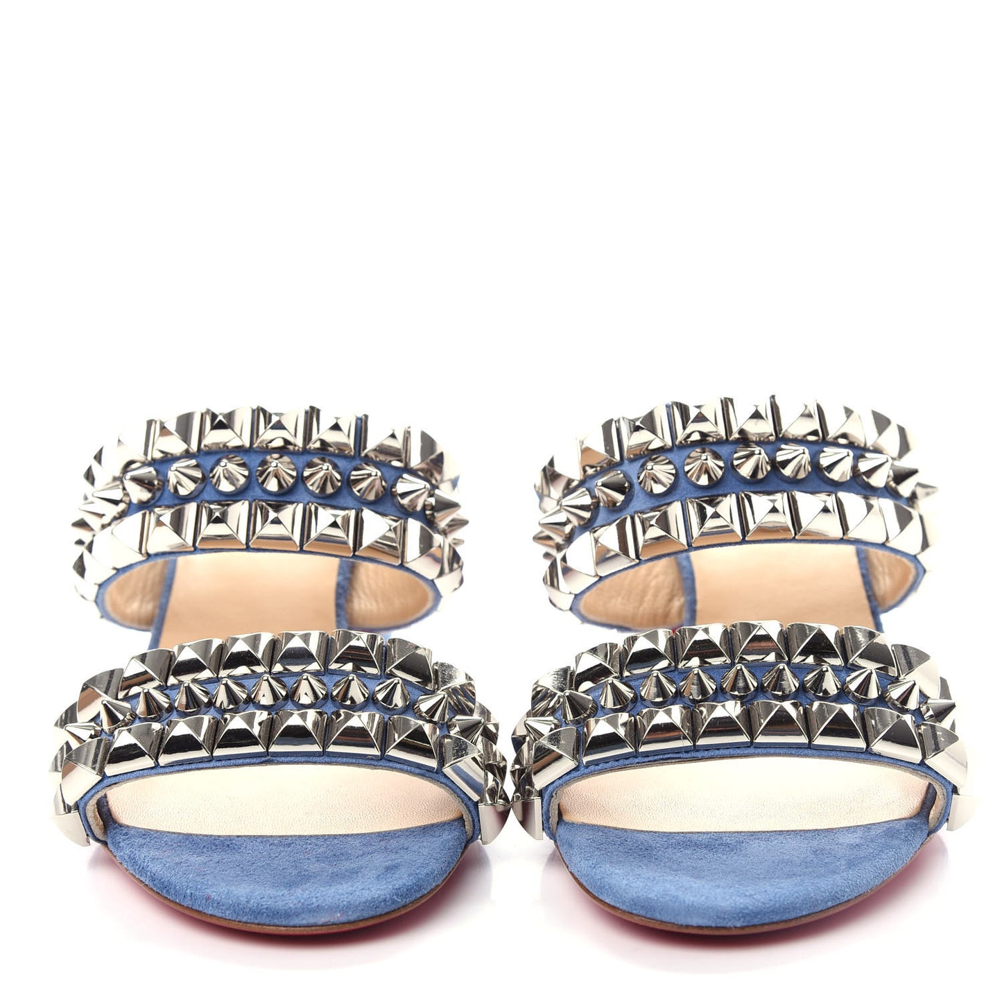 Suede Studded Tina Goes Mad 55 Slide Sandals 35 Version Jeans