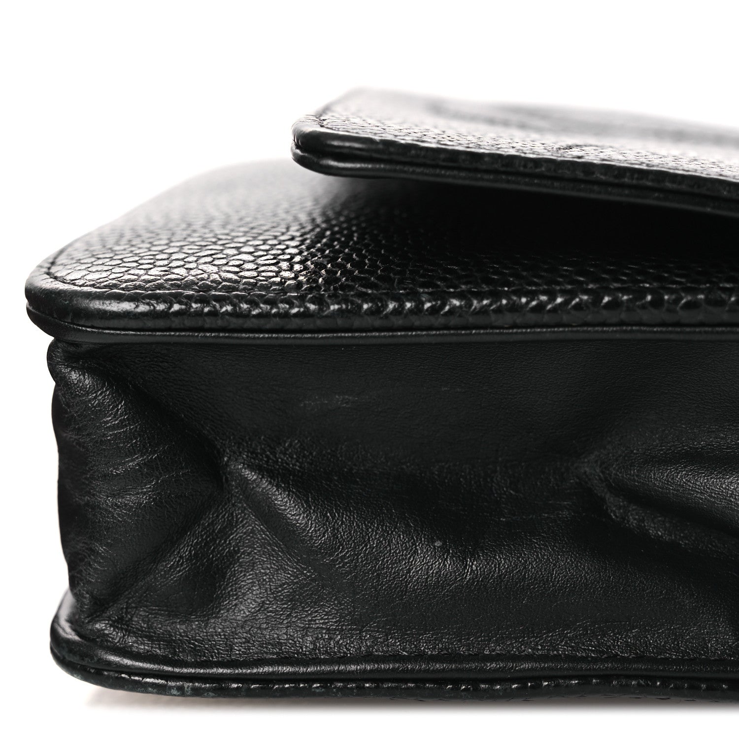 Chanel Caviar Timeless CC Wallet On Chain WOC Black 16 of 16