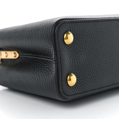 Louis Vuitton Taurillon Capucines BB Black 8 of 9