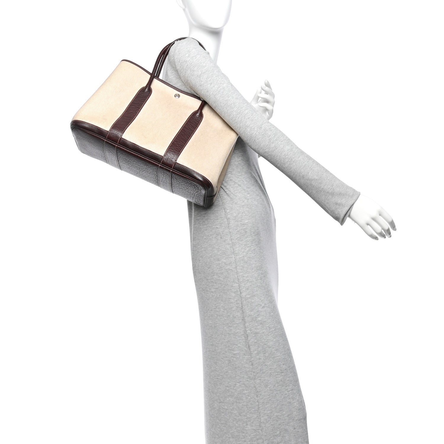 Hermes Toile Buffle Skipper Garden Party 36 MM Tote  Marron Fonce 2 of 13
