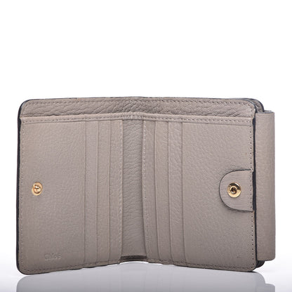 Chloe Grained Lambskin Drew Square Wallet Motty Grey 6 of 8