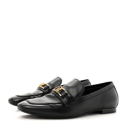 Louis Vuitton Calfskin Upper Case Flat Loafer 38 Black 4 of 9