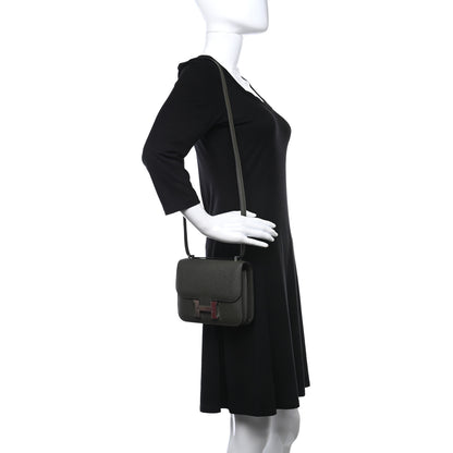 Hermes Epsom Constance 18 Vert De Gris 2 of 9