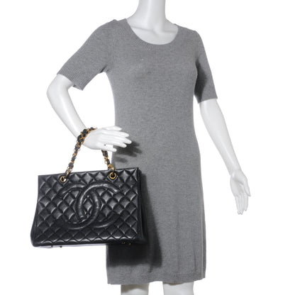 Chanel Caviar Grand Shopping Tote GST Black 2 of 8