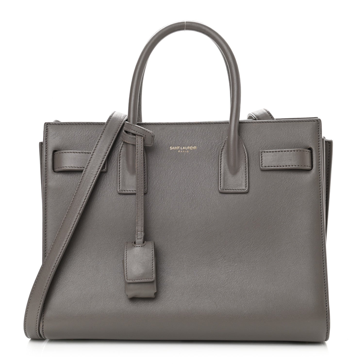 Saint Laurent Calfskin Baby Sac de Jour Fog 1 of 13
