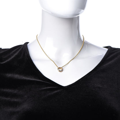 Cartier 18K Pink Yellow White Gold Baby Trinity Pendant Necklace 2 of 6