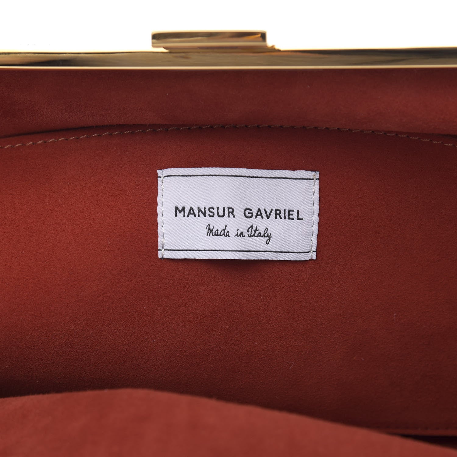 Mansur Gavriel Suede Volume Clutch Brick 6 of 11