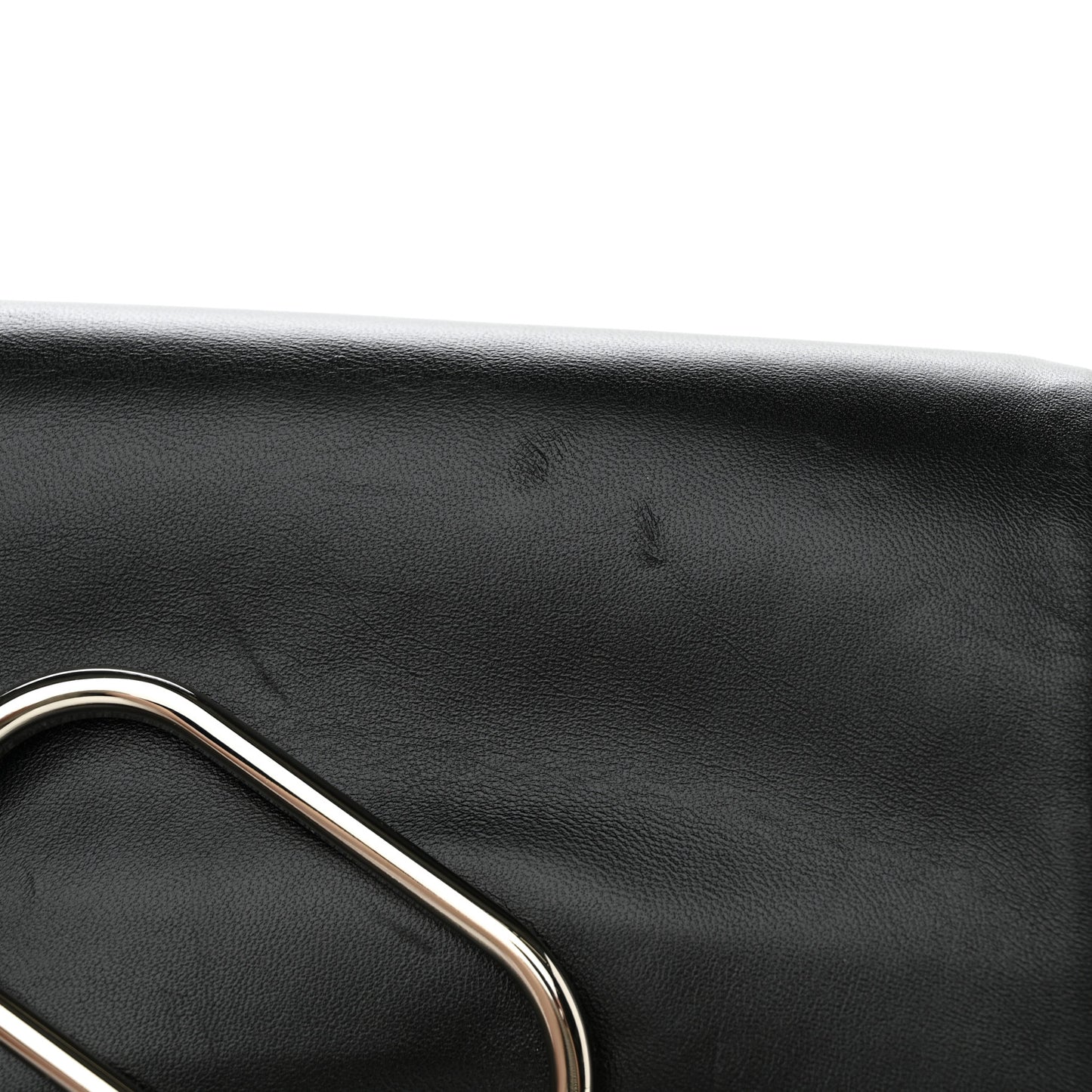 Calfskin Alix Soft Flap Clutch Black