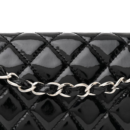 Chanel Patent Quilted Medium Double Flap Black 8 of 11