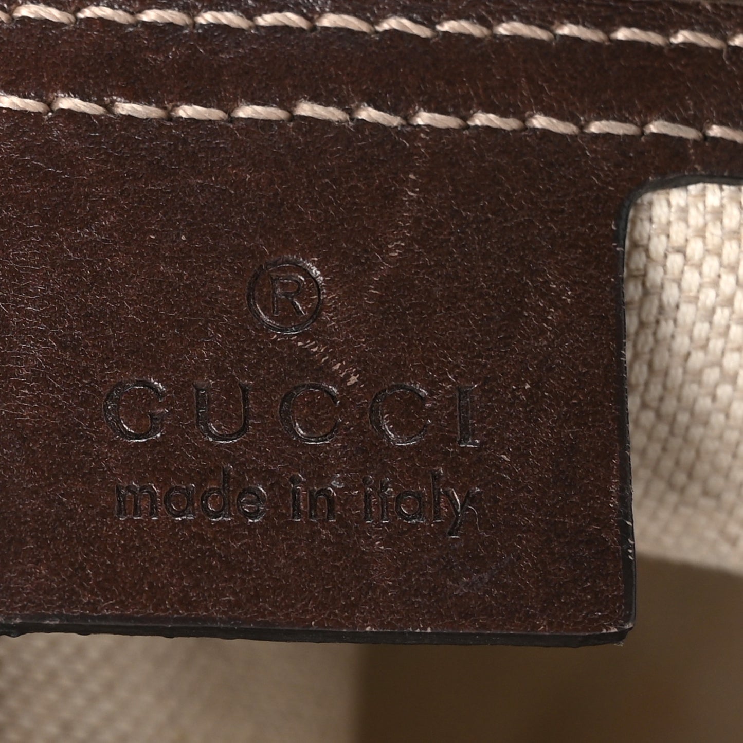GG Supreme Monogram Flat Messenger Bag Brown