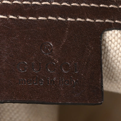 Gucci GG Supreme Monogram Flat Messenger Bag Brown 7 of 10