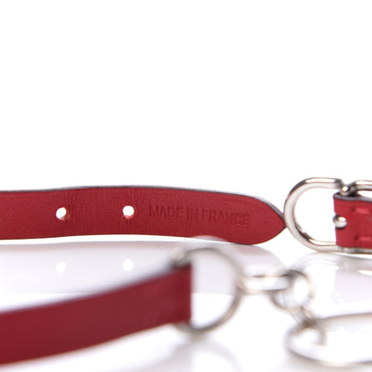 Hermes Swift Etrier Double Tour Bracelet T2 Rouge Casaque 5 of 6