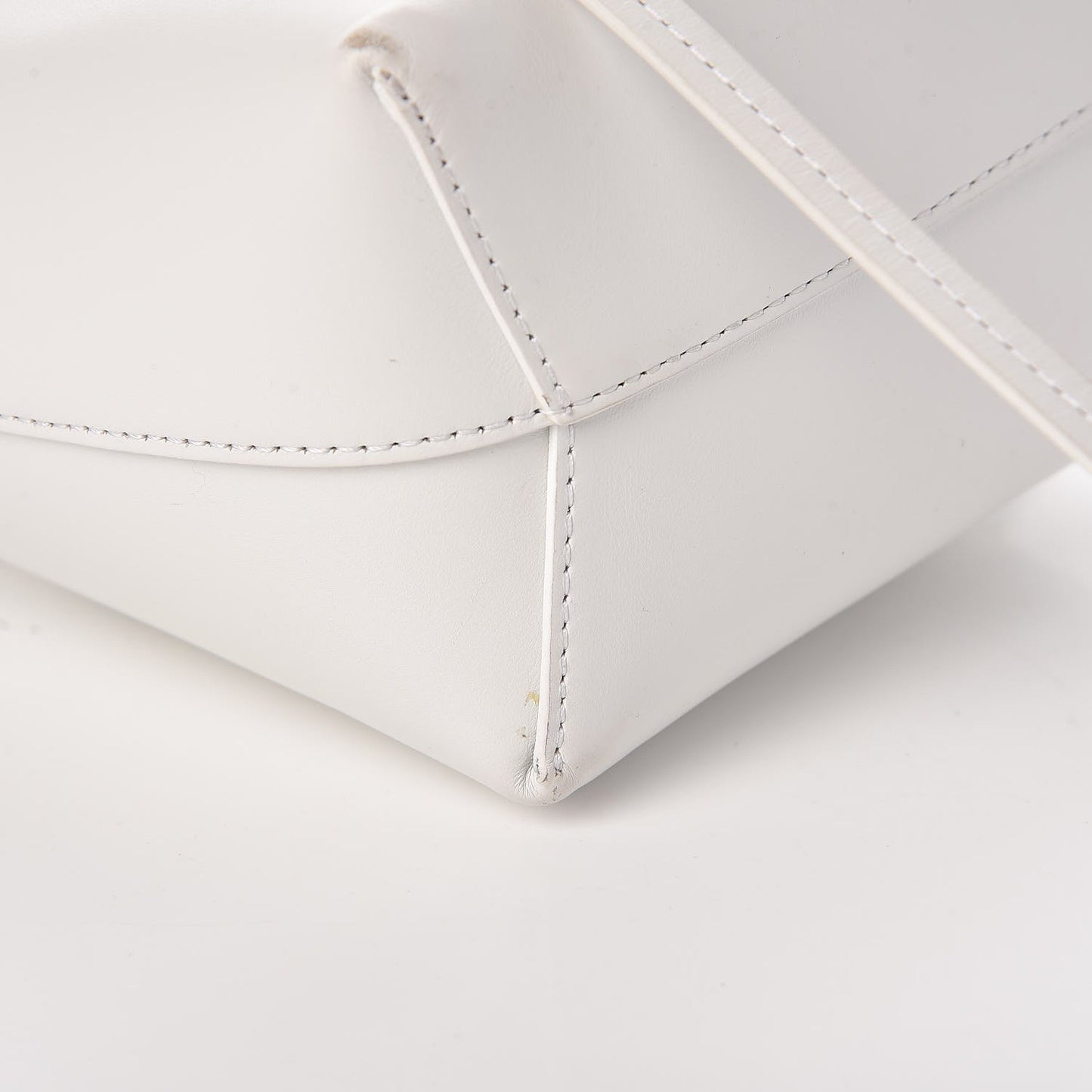 Calfskin Mini Bucket Bag White
