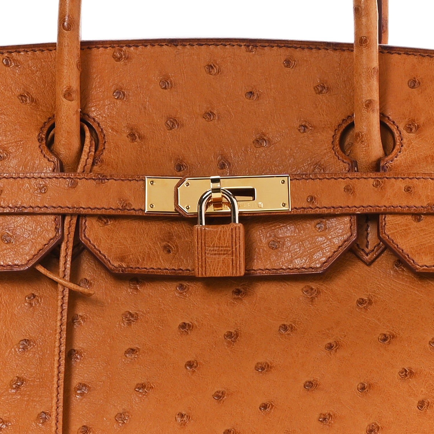 Hermes Ostrich Birkin 40 Gold 8 of 13