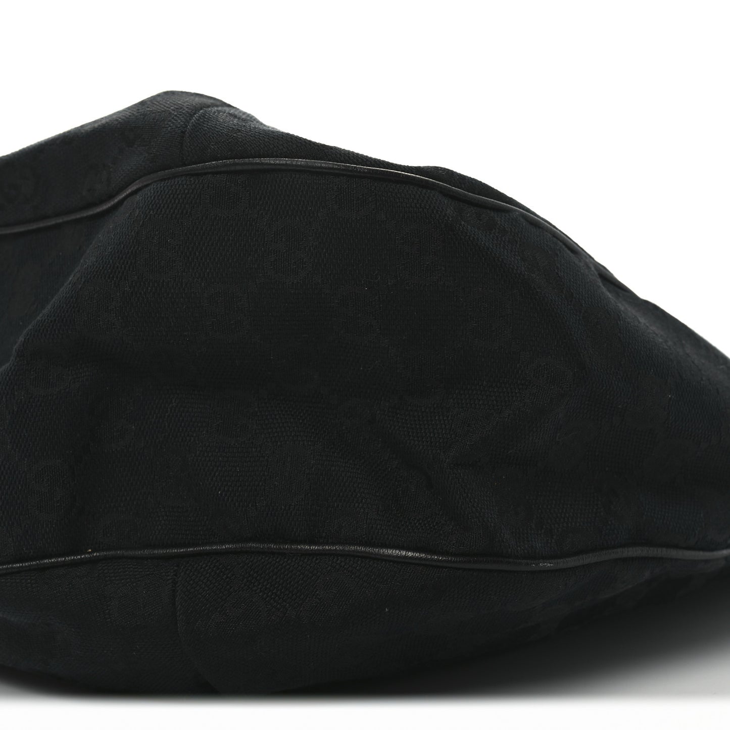 Monogram Large New Ladies Web Hobo Black