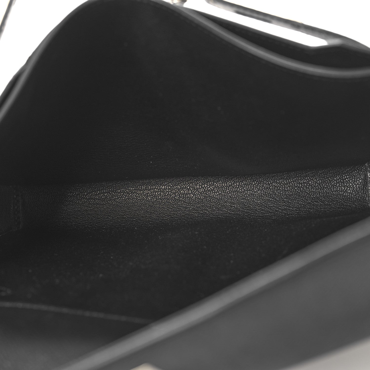 Hermes Epsom Kelly Depeches 25 Pouch Black 5 of 11