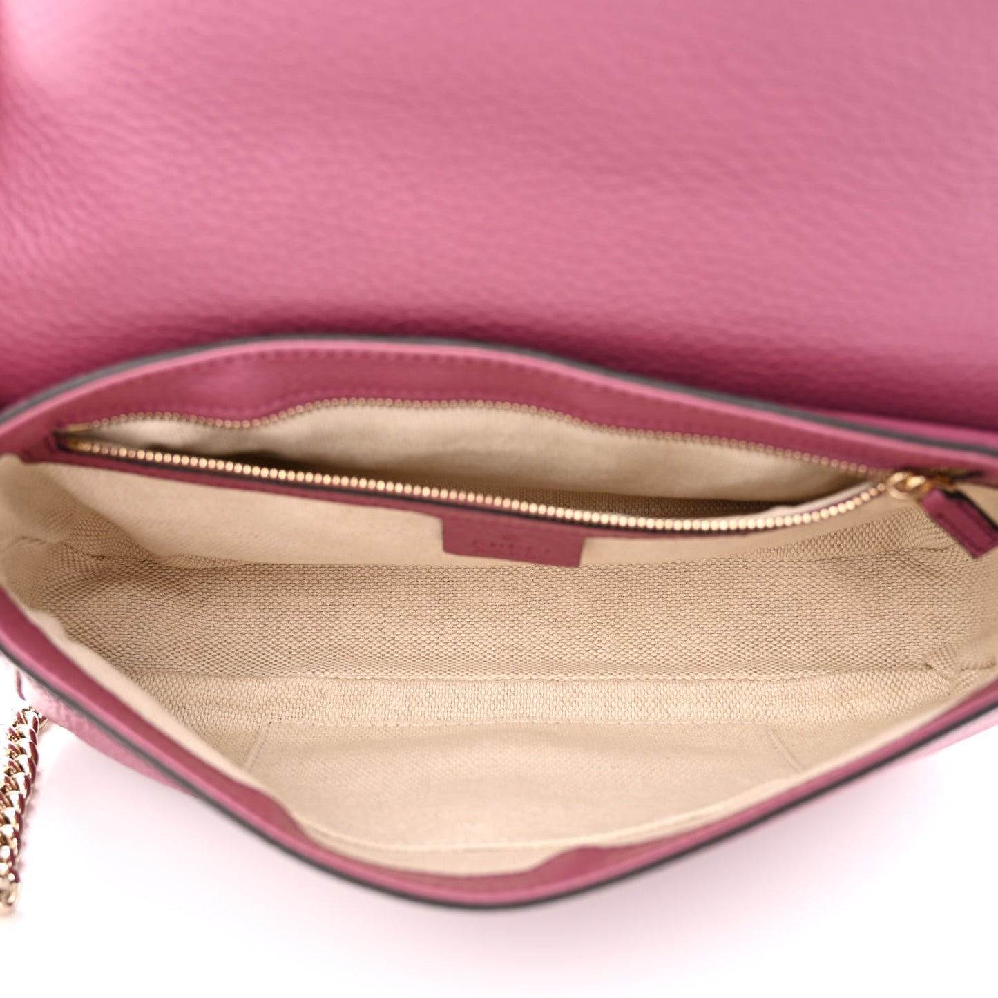 Pebbled Calfskin Medium Soho Flap Crossbody Peonia Flower