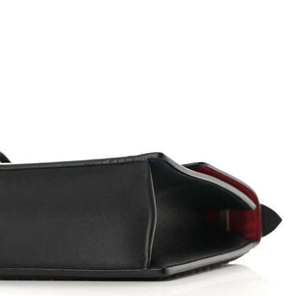 Salvatore Ferragamo Smooth Calfskin Studded Aileen Gancio Lock Shoulder Bag Black 9 of 9