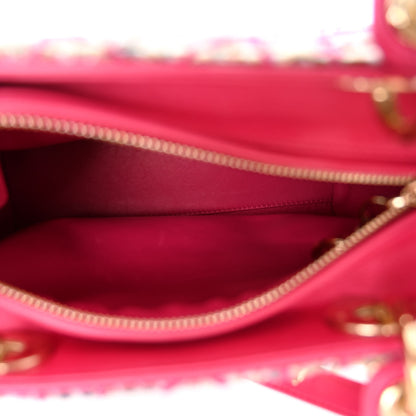 Christian Dior Tweed Medium Lady Dior Pink Multicolor 5 of 10