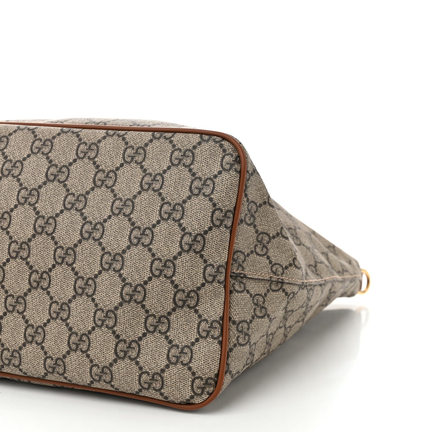 Soft GG Supreme Monogram Medium Crossbody Tote Beige Cuir