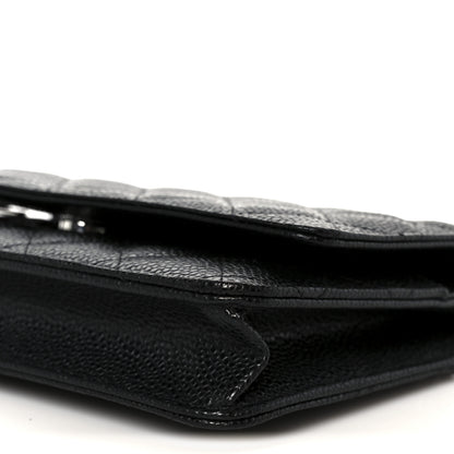 Chanel Caviar Quilted Wallet On Chain WOC Black 12 of 13