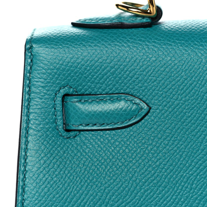 Hermes Epsom Kelly Sellier 25 Bleu Paon 13 of 37