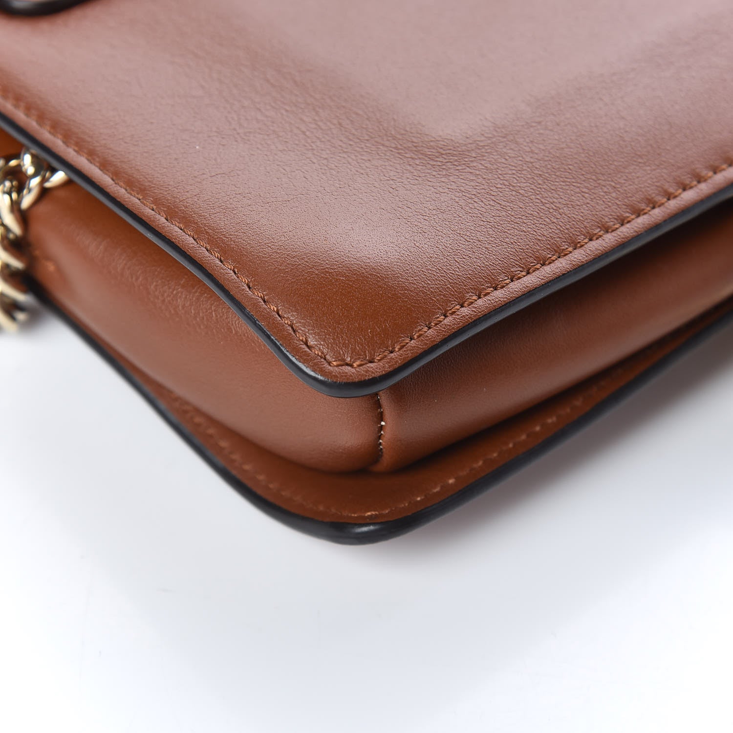 Chloe Suede Calfskin Small Faye Shoulder Bag Tobacco 14 of 15
