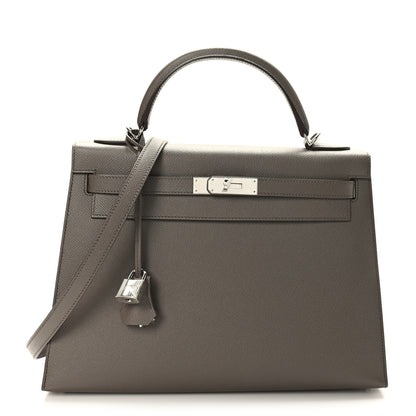 Hermes Epsom Kelly Sellier 32 Etain 1 of 9