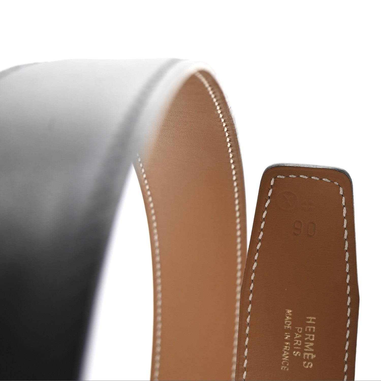 Hermes Box Swift 32mm H Belt 90 Black Gold 6 of 7