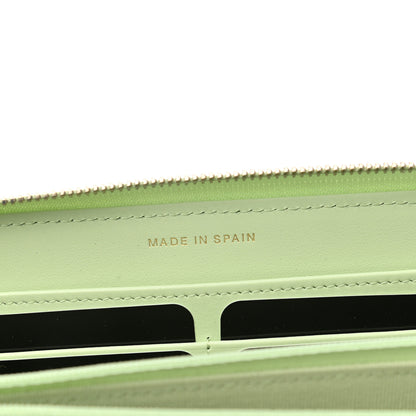 Chanel Caviar Quilted Zip Around Wallet Light Green 7 of 9