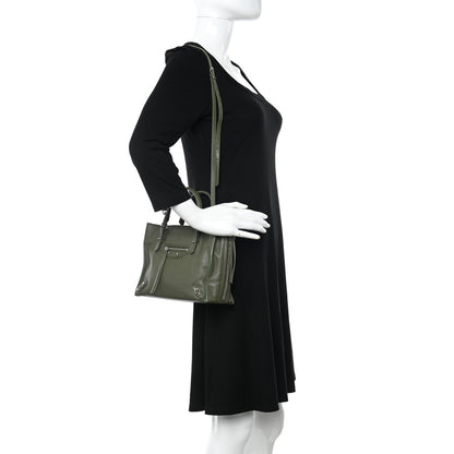 Balenciaga Calfskin Papier Mini A4 Tote Green 2 of 11