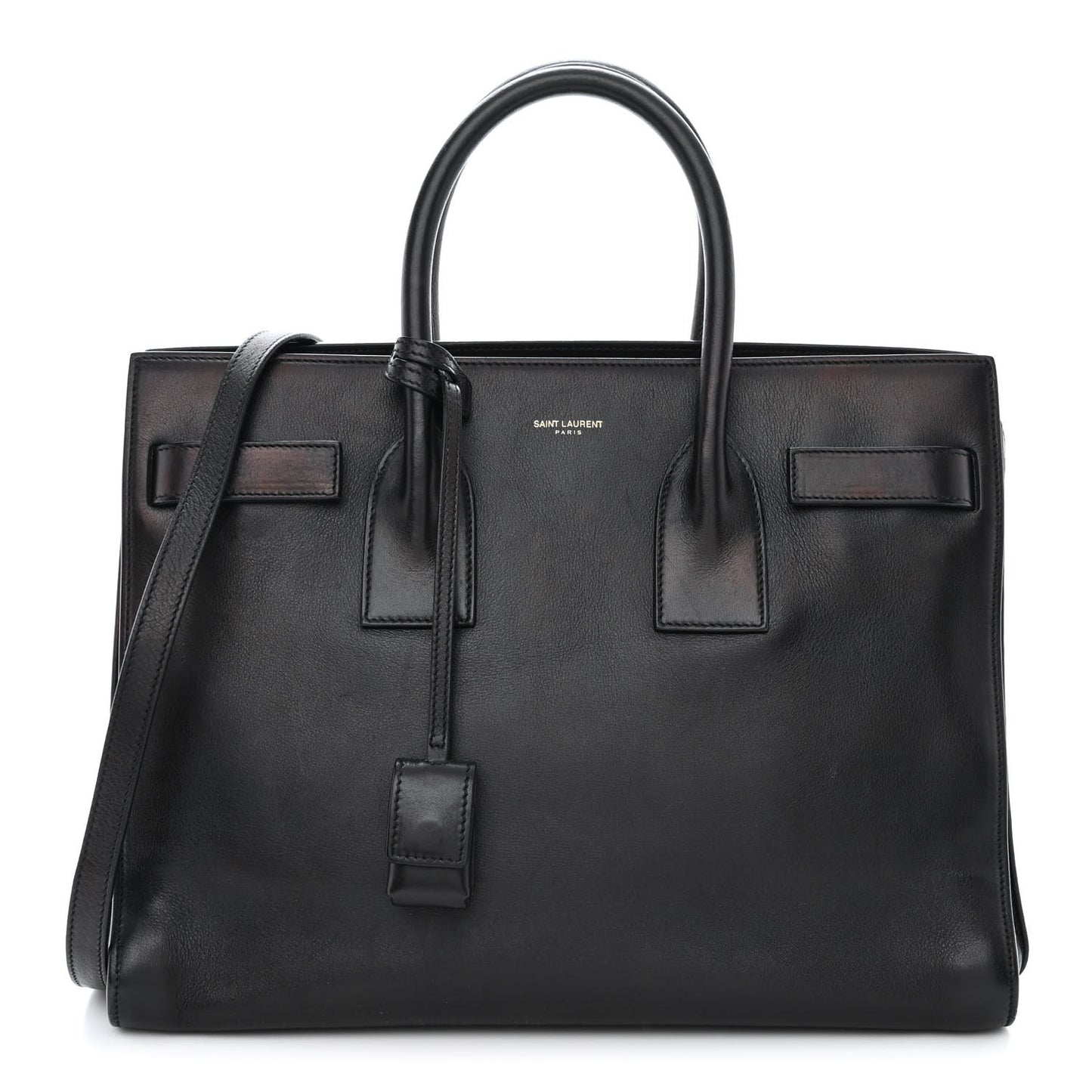 Calfskin Large Sac De Jour Carryall Black