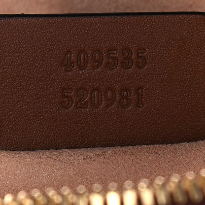 Gucci GG Supreme Monogram Bee Embroidered Mini Chain Shoulder Bag Beige Tuscany 8 of 15