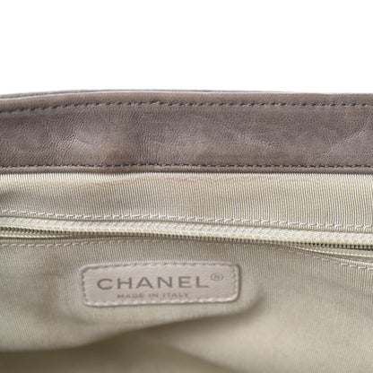 Chanel Washed Lambskin Quilted Medium Chain Around Messenger Taupe 12 of 15