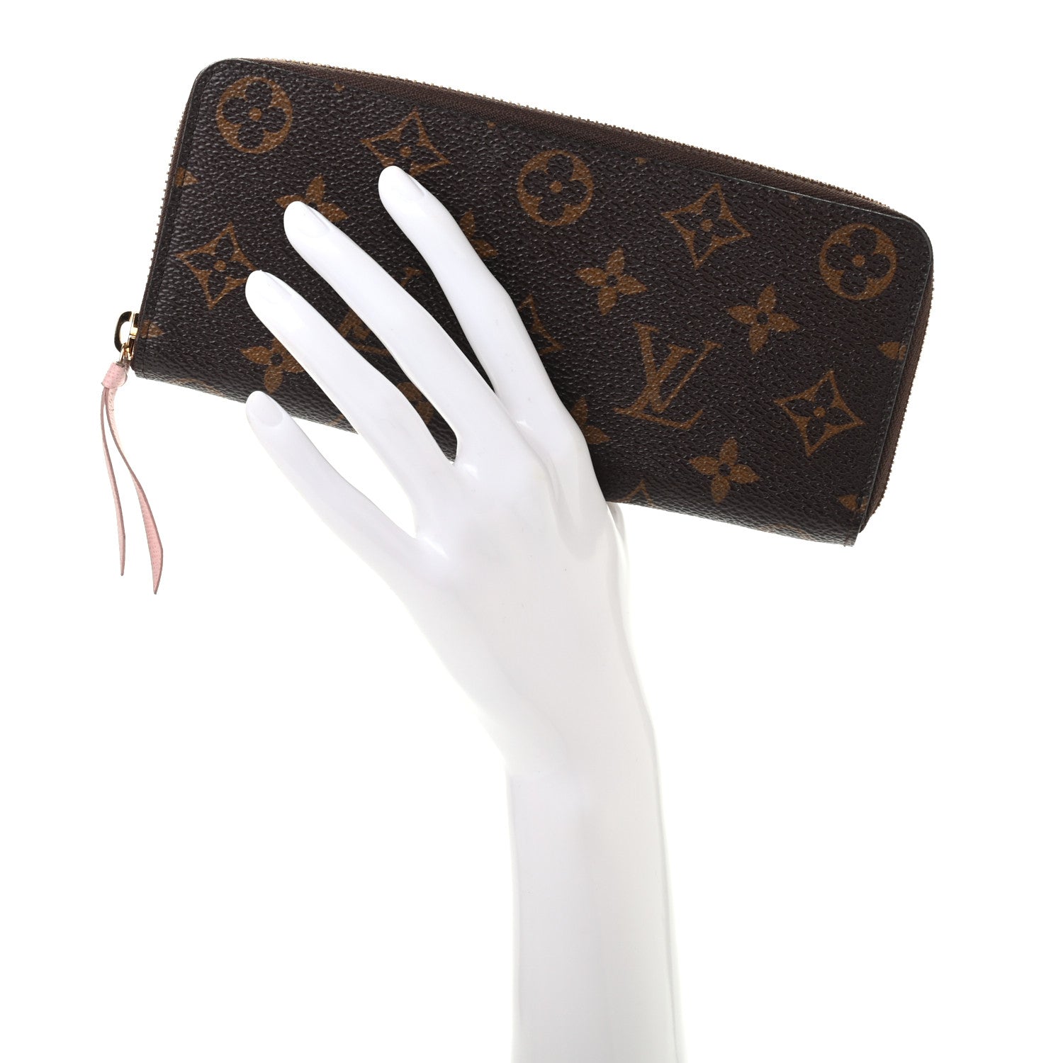 Louis Vuitton Monogram Clemence Wallet Rose Ballerine 2 of 7