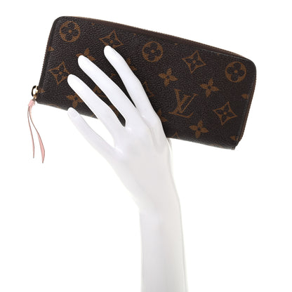 Louis Vuitton Monogram Clemence Wallet Rose Ballerine 2 of 7