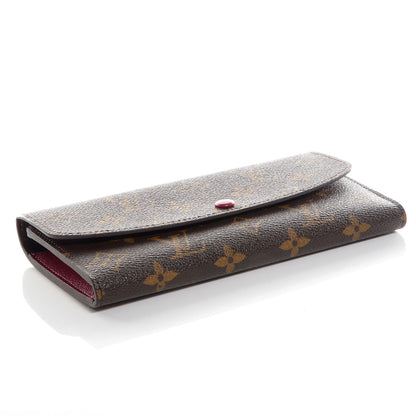 Louis Vuitton Monogram Emilie Wallet Fuschia 4 of 8