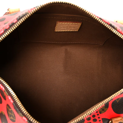 Louis Vuitton Monogram Kusama Pumpkin Dots Papillon 30 Red 4 of 13