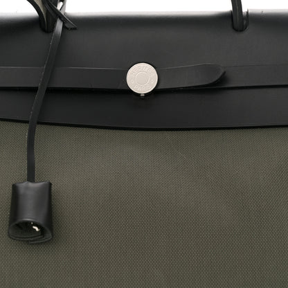 Hermes Criss Viking Vache Hunter Herbag Cabin Zip Retourne 50 Vert De Gris Black 9 of 11