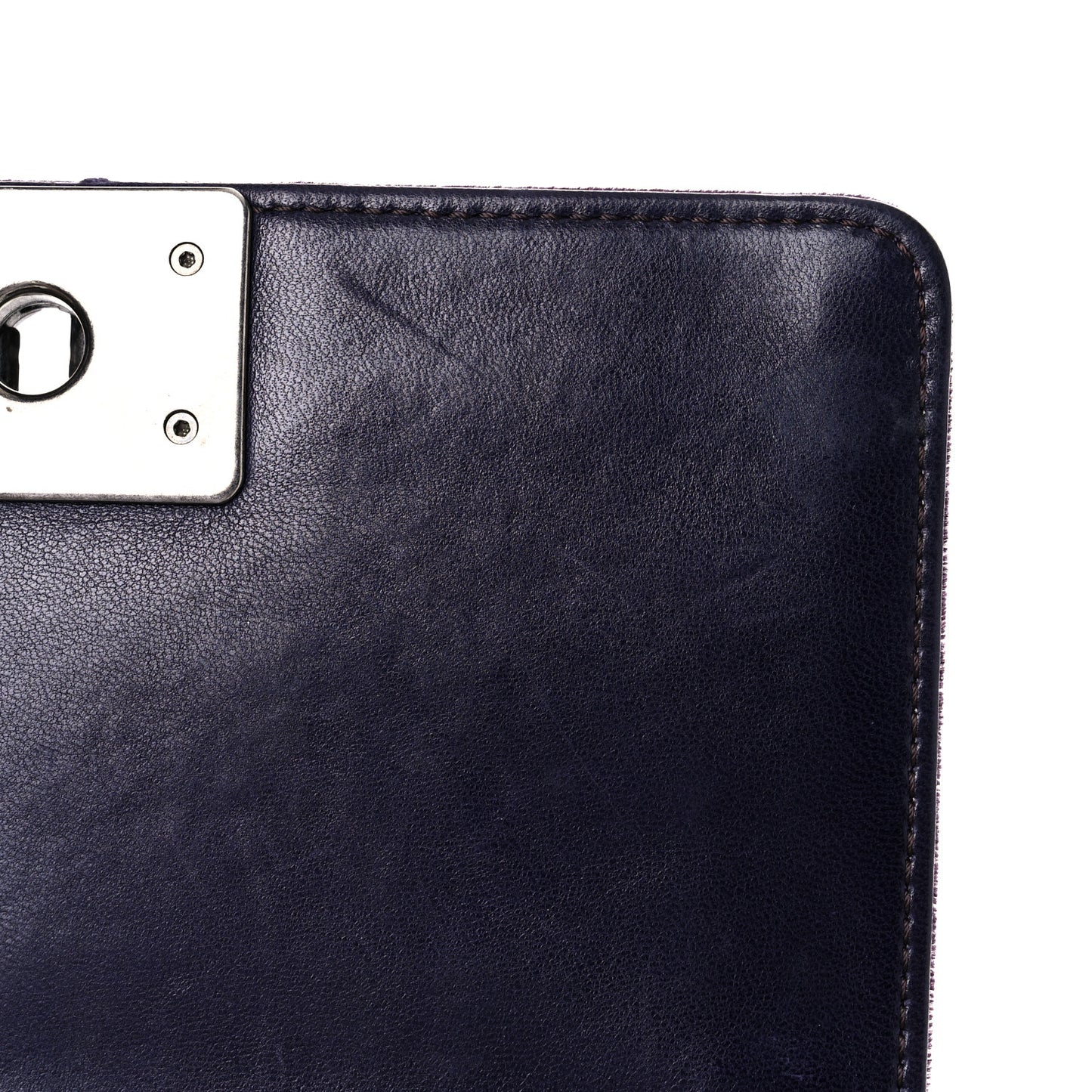 Velvet Quilted Small Boy Flap Purple